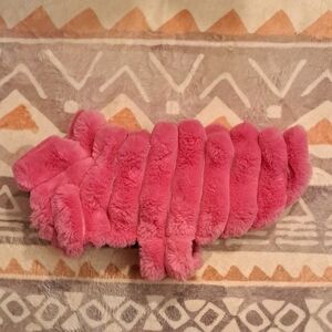 Berkshire Fuzzy Pink Dog Jacket